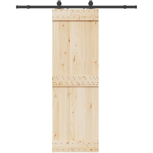 VidaXL Pribor za klizna vrata 183 cm čelični crni Slike