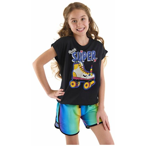 mshb&g Unicorn Skate Girls Kids T-shirt Shorts Set Cene