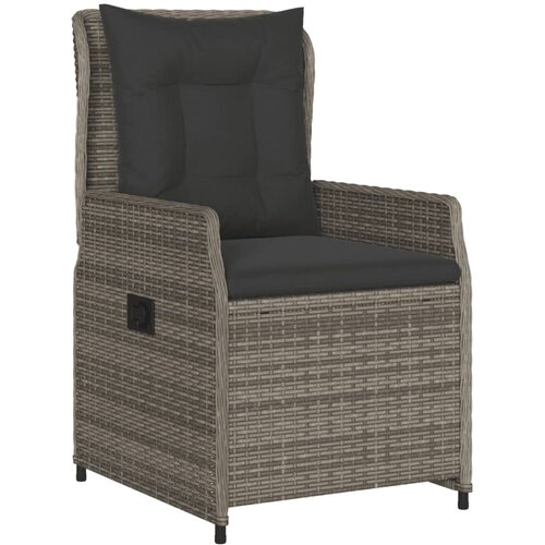  5-dijelni vrtni blagovaonski set sivi od poliratana Siva 80 x 80 x 74 cm Slike