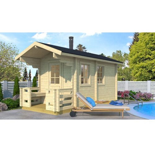 Male kuće Sauna kućica Pihasauna PIHA-TUURI 10 234 &times; 500 cm &ndash; bez zavr&scaron;nog krovnog pokrova Cijene