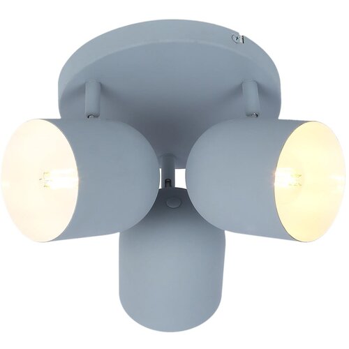 Candellux Lighting svetlo modra stropna svetilka s kovinskim senčilom 32x32 cm azuro Slike
