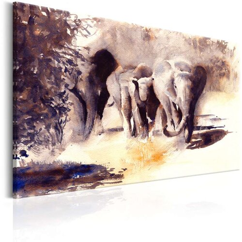  Slika - Watercolour Elephants 120x80 Slike