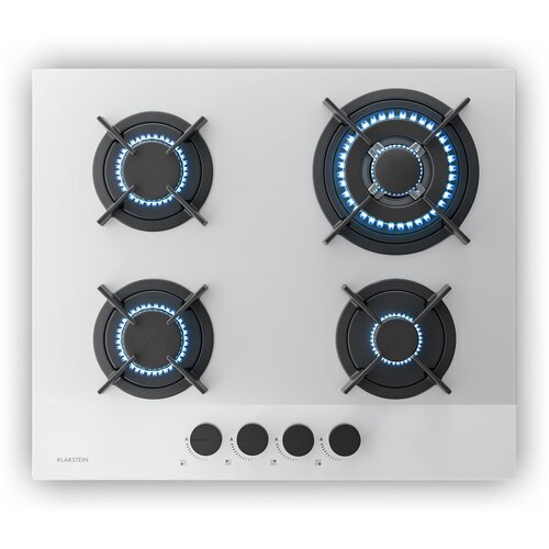 Klarstein Velaire plinska ploča za kuhanje, 4 plamenika s električnim paljenjem, kompatibilna s prirodnim plinom i ukapljenim naftnim plinom, 8000 W, 60 cm Cijene