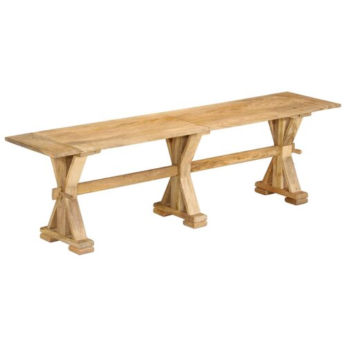 vidaXL Klop 160x35x45 cm trden mangov les Cene