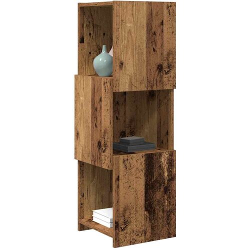  Kutni ormarić Staro drvo 30,5x30x95cm Konstruirano drvo Slike