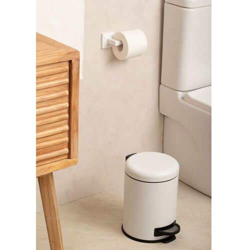 Tatay zidni držač toaletnog papira Iconik 3M 6x6,5x16 cm INOX bijela Slike