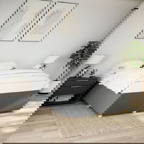 vidaXL Posteljni okvir brez vzmetnice temno siv 160x200 cm blago Cene