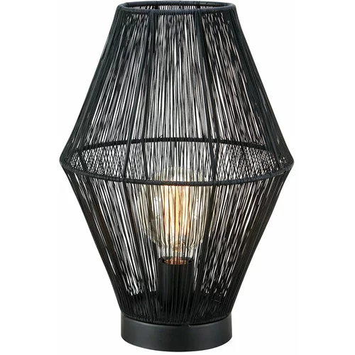 Markslöjd Crna stolna lampa s metalnim sjenilom (visina 38 cm) Casa –