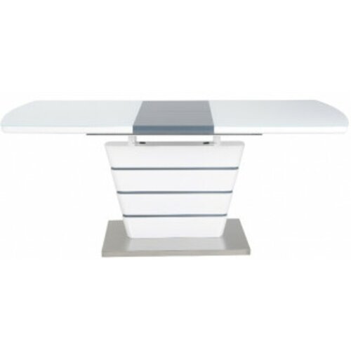 Roxy PRODUNI BLAGOVAONSKI STOL ROXY - BIJELA+SIVA-140/180x80 Slike