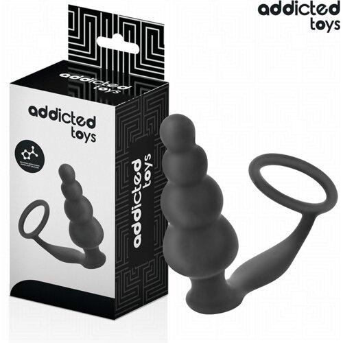 Addicted Toys Cock Erekcijski ObroČek Z Analnim Čepom Addicted Toys 5 Cene