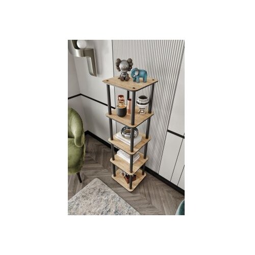 Hanah home Polica za kuću Bookcase, 34x140x34 cm, Boje hrasta Cene