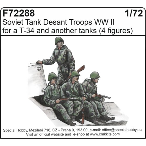 Special-Hobby Soviet Tank Desant Troops WWII (4fig.), (21287059) Slike