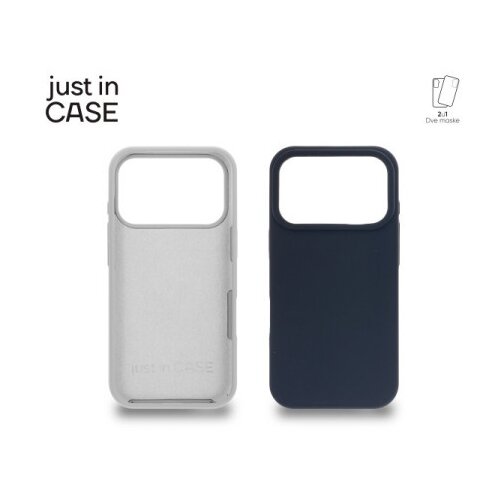 Just In Case 2u1 Extra case MIX PLUS paket maski za telefon za iPhone 17 Pro CRNI ( MIXPL123BK ) Slike