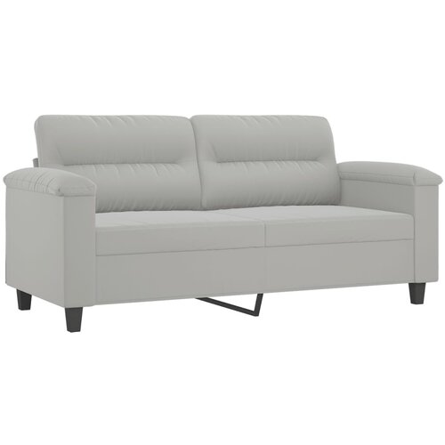 Maison Chic Dvosed kavč - Sofa - Kanape svetlo siv 140 cm tkanina iz mikrovlaken, (21727909) Cene