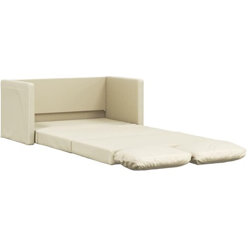 Maison Chic Talni Raztegljiv kavč - Raztegljivi divan 2 v 1 krem 112x174x55 cm umetno usnje, (21729324) Cene