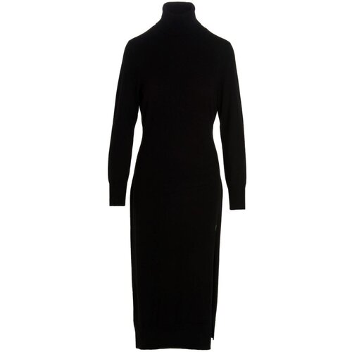 Michael Kors Dress - TURTLE NK SLIT MIDI DRS black Slike