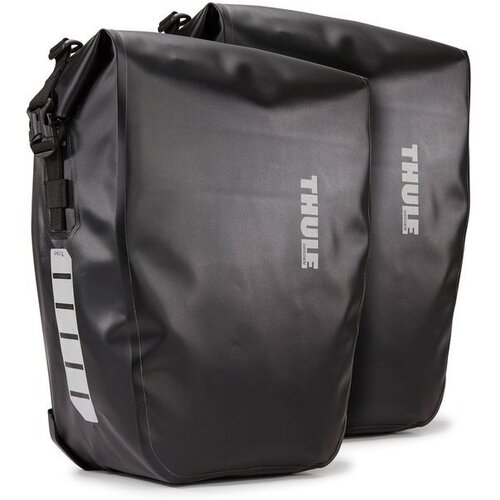 Thule shield pannier bisage za bicikl 25l par - crna Slike