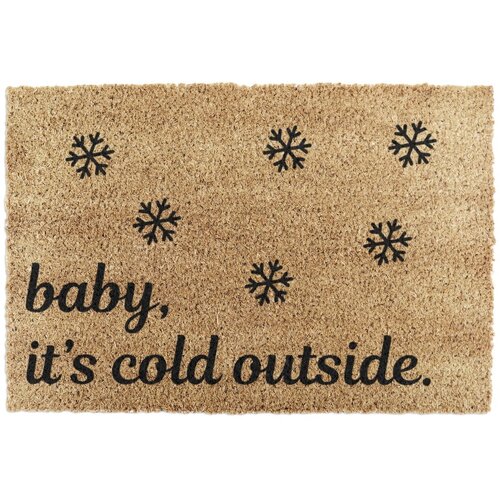 Artsy Doormats Otirač s božićnim motivom od kokosovih vlakana 40x60 cm Baby It's Cold Outside – Cijene