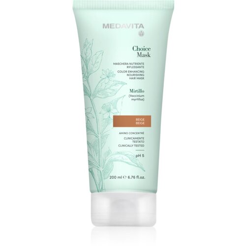 Medavita Choice Beige hranjiva maska za obojenu kosu 200 ml Slike