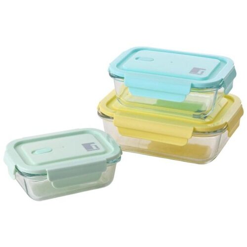 Bergner Set posod za shranjevanje 3/1 Retro bg-20253-mt, steklena Cene