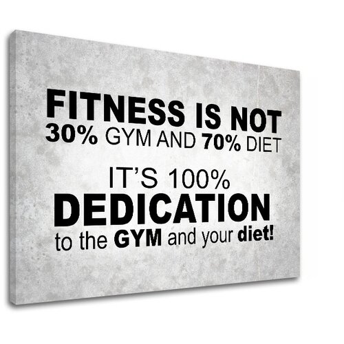  Motivaciona slika na platnu Fitness is not (moderne slike sa) Cijene