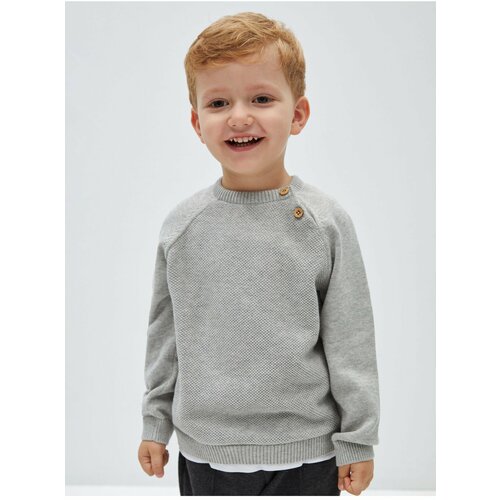 LC Waikiki Resort Collar Long Sleeve Printed Baby Boy Sweater and Trousers 2-Piece Set Slike
