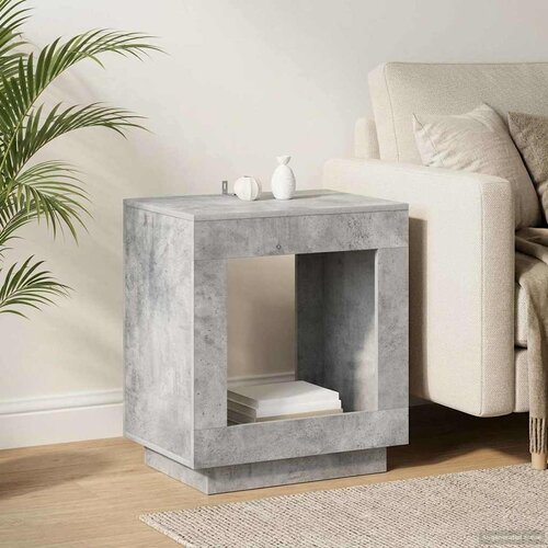  Bocni stol Betonska siva 60 x 40 x 65 cm Konstruirano drvo Cijene
