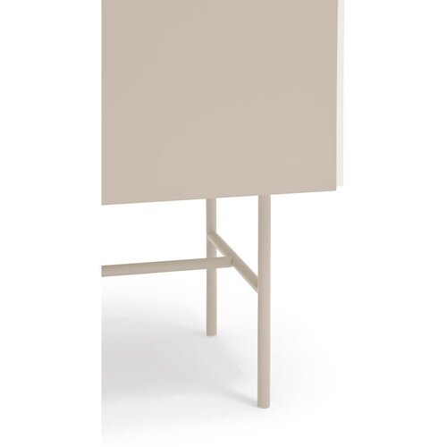 Teulat Bež/kremno bela nizka komoda z drsnimi vrati 140x91 cm Nube &amp;ndash; Slike