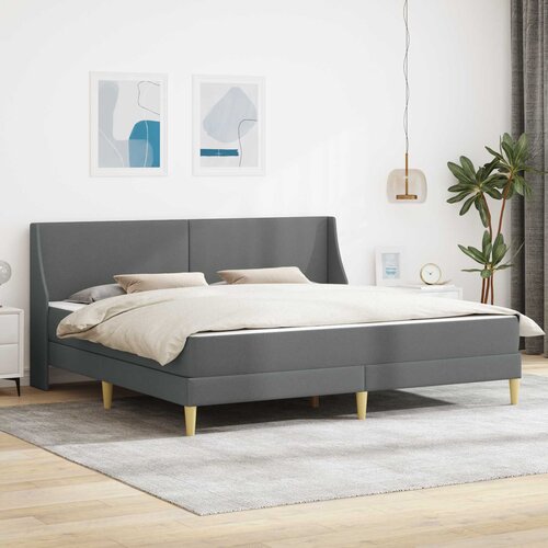 Okvir kreveta s madracem Tamno siva 180 x 200 cm Poliester Cene