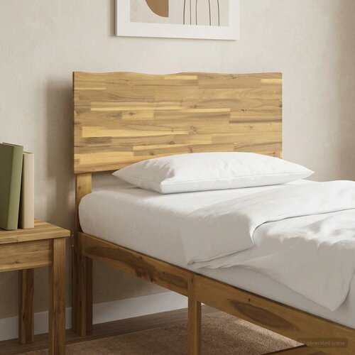  Uzglavlje s prirodnim rubom ROSTOCK Bijela 80 cm Cijene