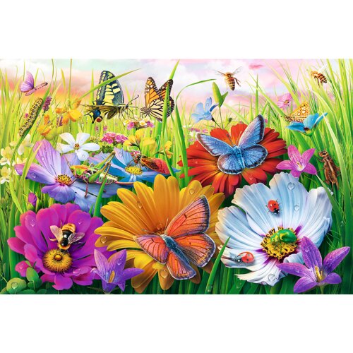 Tref Insekti na livadi Easy Piece puzzle od 300 komada - Slike