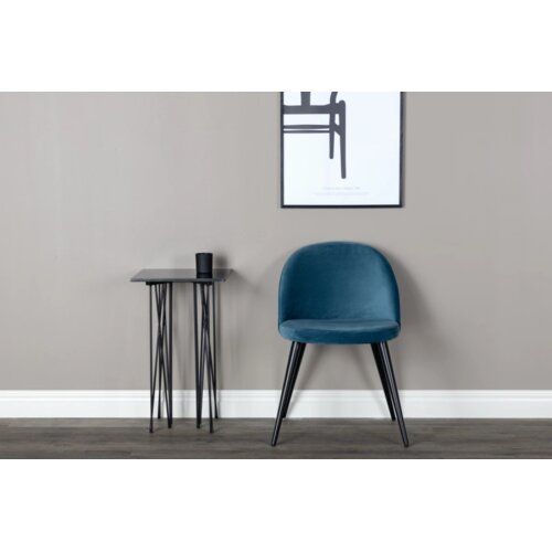 Venture Home Velvet blagovaonska stolica, plava, set od 2 Slike