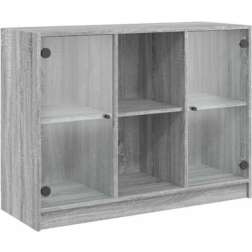 Maison Chic Komoda - Predalnik siva sonoma 102x37x75,5 cm inženirski les, (21716881) Cene