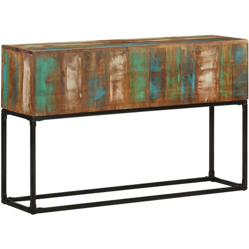 VidaXL konzolni stol 120 x 30 x 75 cm od masivnog obnovljenog drva Slike