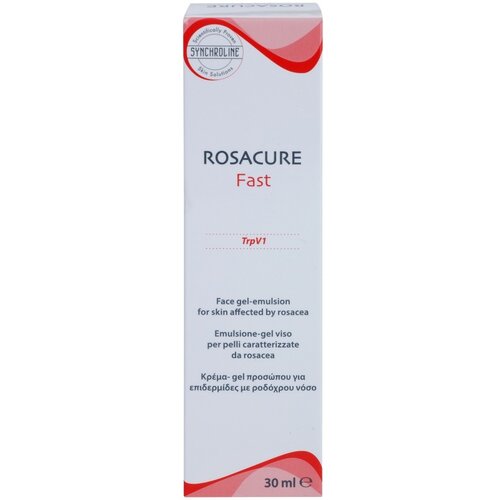 Synchroline Rosacure Fast gel emulzija za osjetljivo lice sklono crvenilu 30 ml Slike