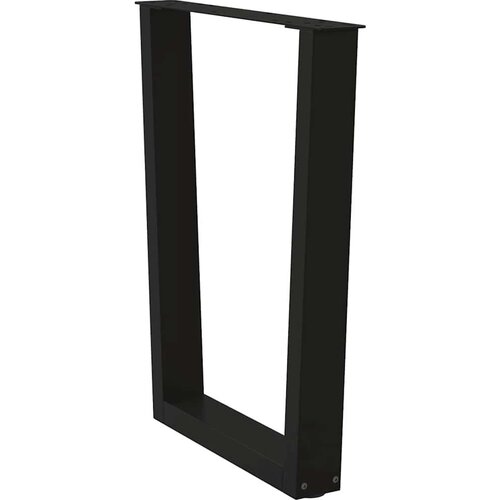  Noge za blagovaonski stol V-oblika 2 kom crne 70x(72-73 3) cm Slike