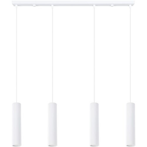 Sollux Lighting Viseča svetilka KARBON 4L bela, (5000352267) Cene