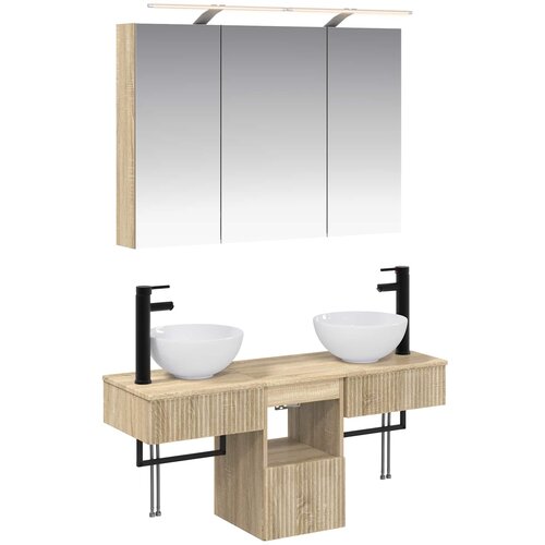 Set ormarića za kupaonicu 4 pcs Hrast sonoma 100 x 14,5 x 70 cm Cijene