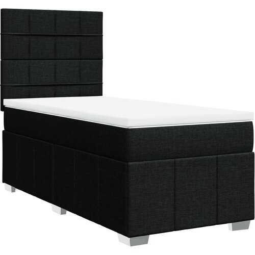 Maison Chic Box spring postelja - Vzmetna postelja z vzmetnico črna 80x200 cm blago SL11337, (21882931) Cene