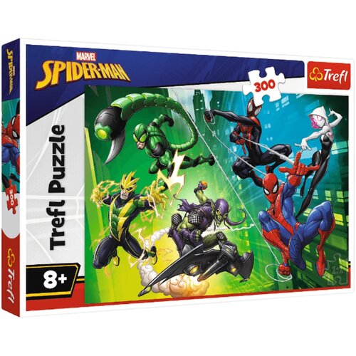 Slagalica 300 dijelova &amp;ndash; Disney Marvel Spider-Man &amp;ndash; U paukovoj mreži &amp;ndash; Trefl 23036 Slike