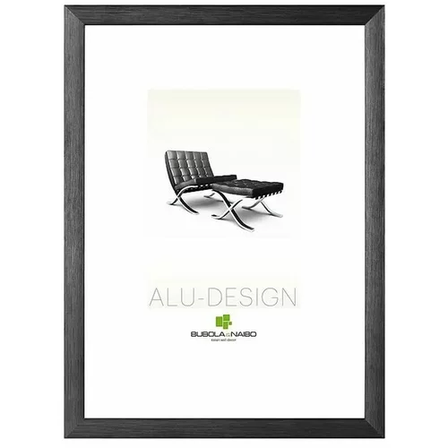 BUBOLA E NAIBO Aluminijast okvir za slike Alu-Design (13 x 18 cm, črn)