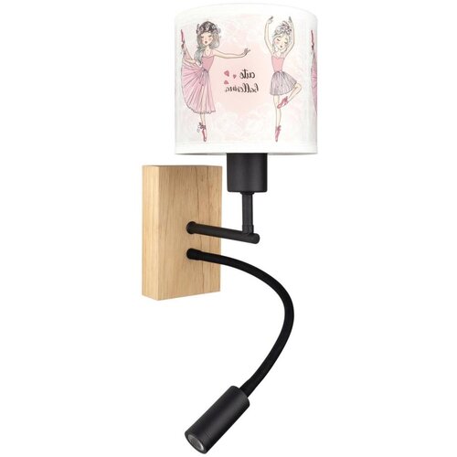  Brilagi- LED fleksibilna lampa BOBO WOOD 1xE27/25W/230V + LED/3W hrast/crna/bela/ružičasta/pak. Slike