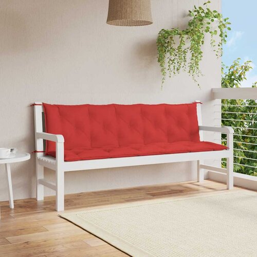  Jastuk za vrtnu klupu crveni 180x(50+50)x7 cm od tkanine Oxford Cene