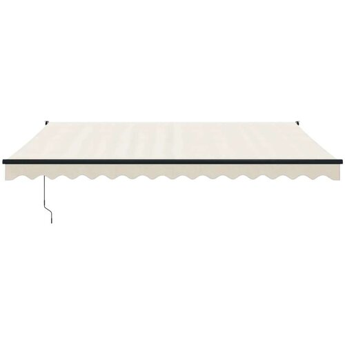 vidaXL Zložljiva tenda krem 4,5x3 m blago in aluminij Cene