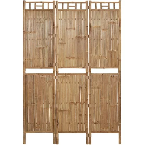  Paravan 3-delni iz bambusa 120x180 cm