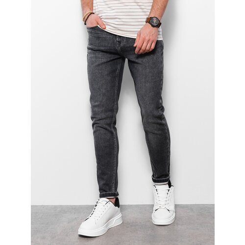 Ombre Men&amp;#039;s denim pants SKINNY FIT - graphite Slike