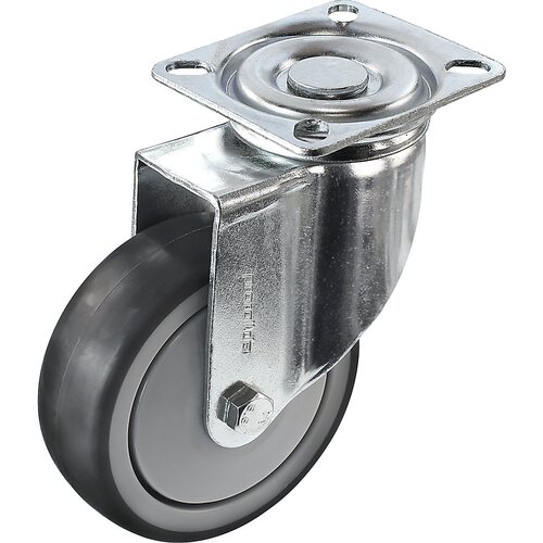 Proroll Kolo iz termoplastične gume, z montažno plo&amp;scaron;čo, &amp;Oslash; x &amp;scaron;irina kolesa 100 x 32 mm, vrtljivo kolo Slike