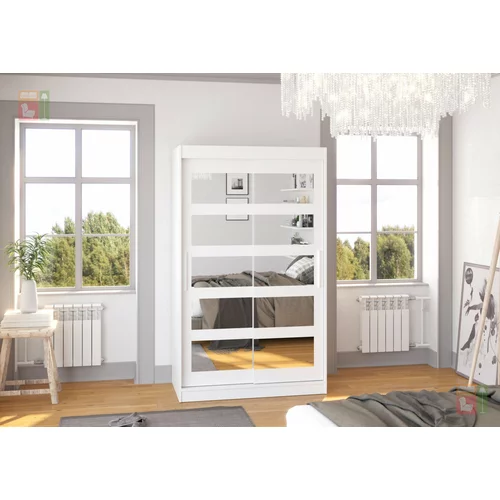 ADRK Furniture Garderobna omara z drsnimi vrati Salem 120x200x58 cm