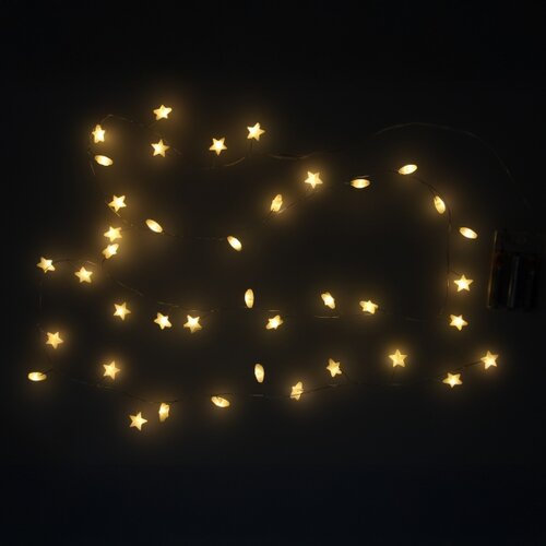  Brilagi - LED lanac 40xLED/3xAA 1,8m toplo belo zvezde Slike