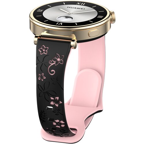 INF Dvobarvni silikonski pa&scaron;ček za uro Pink 12 mm, (21741657) Cene